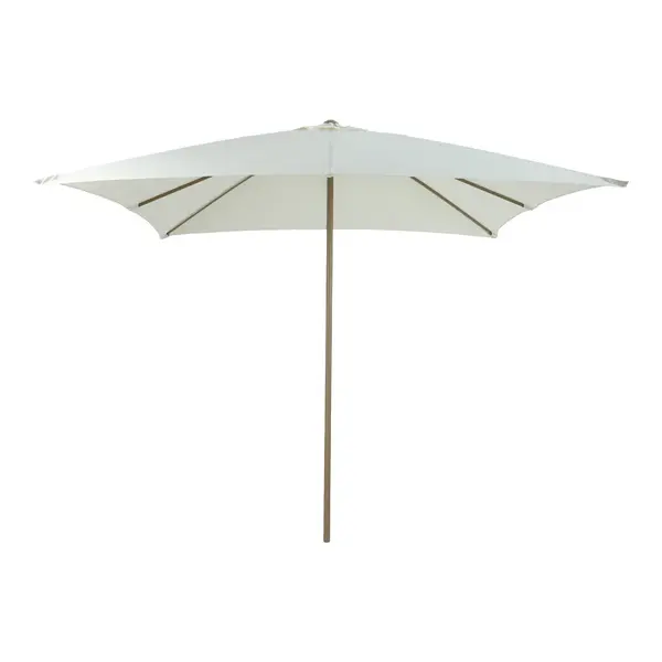 Umbrelă de exterior Solis, Sandy White Pole-Sand-Cream Fabric, 195x195x235 cm