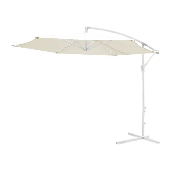 Umbrela de gradina Jiopel, Alb, 300x300x250 cm