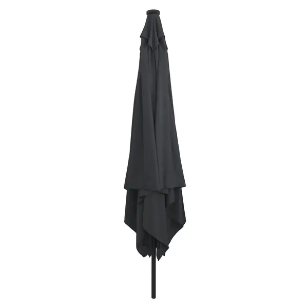 Umbrela de gradina quadrata Gossi cu led-uri 295x245 cm antracit