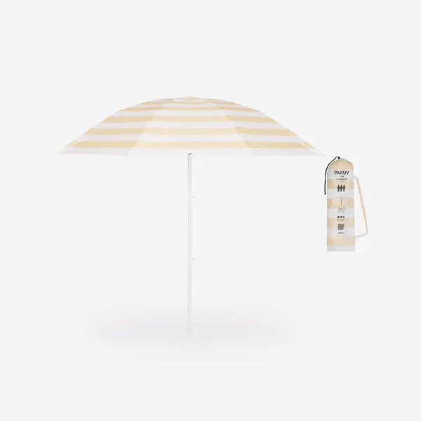 Umbrelă de plajă anti UV UPF50+ PARUV 190 Compact