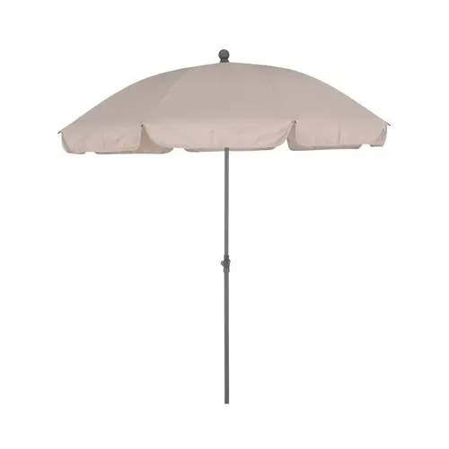 Umbrela plaja Naterial, otel/poliester, Ø 177 cm, H 228 cm, bej