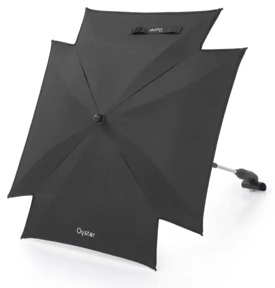 Umbrelă reglabilă pentru cărucior Oyster - Black, protecție UV 50+