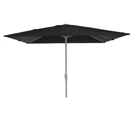 Umbrela terasa Naterial, aluminiu/poliester, 285 x 285 cm, H 271 cm, Gri