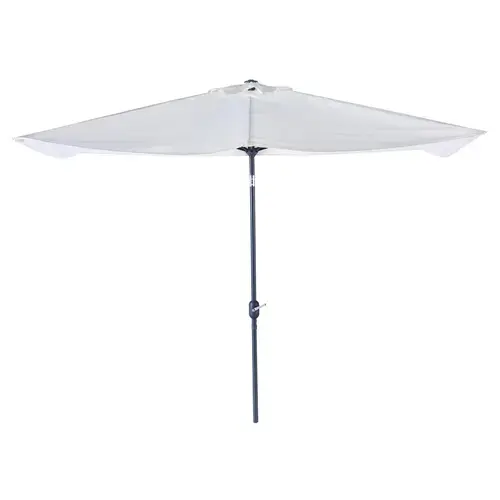 Umbrela terasa Naterial, de perete, aluminiu/poliester, 262 x 135 cm, H 240 cm, Alb