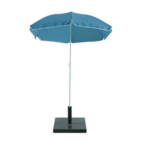 Umbrela terasa Naterial, otel/poliester, Ø 180 cm, H 185 cm, Albastru