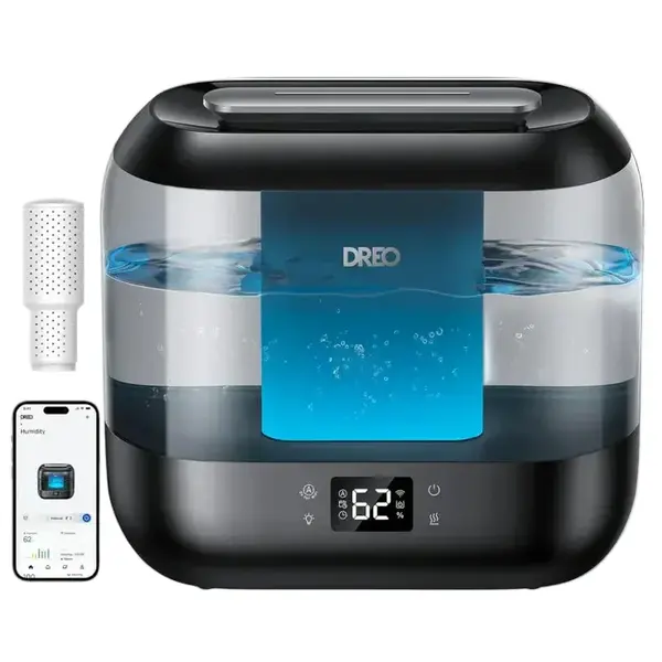 - Umidificator Dreo 311S Smart, Wifi, Rezervor 4L,Capacitate de umidificare 250 ml/h, Ceata Rece, Autonomie 36 ore, Aromaterapie, Negru