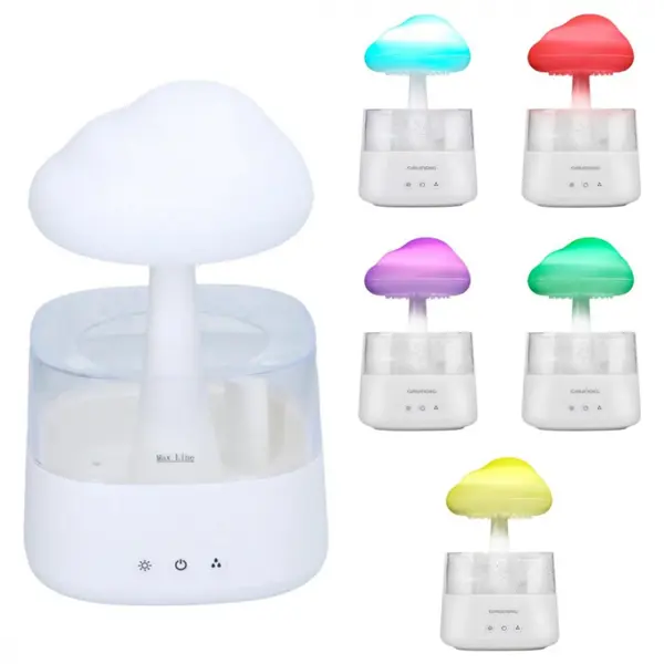 Umidificator si difuzor de arome cu lumina led Grundig Rain Cloud