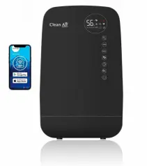 Umidificator si purificator Clean Air Optima CA607B, WiFi, Lampa UV-C, Ionizare, Difuzor aroma, Display, Timer