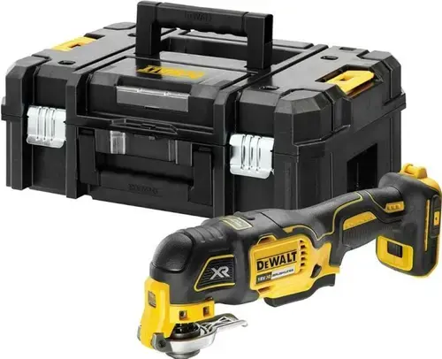 Unealta multifunctionala oscilanta DeWalt DCS356NT-XJ, 300 W, 18 V, 20000 rpm, valiza, fara acumulator (Galben/Negru)