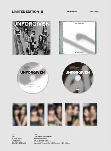 Unforgiven (Limited Edition B) (Japan Single + DVD) | Le Sserafim