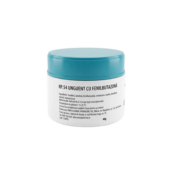 Unguent cu fenilbutazona 40 g