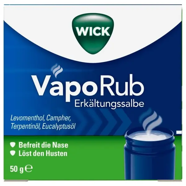 Unguent Rubefiant, Wick, VapoRub, Efect Adjuvant impotriva Simptomelor de Raceala si Tuse, 50gr