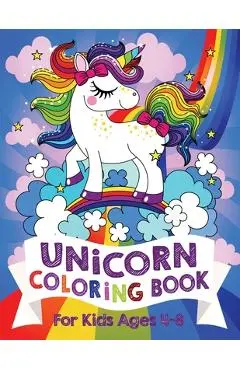 Unicorn Coloring Book For Kids Ages 4-8 (US Edition) - Silly Bear