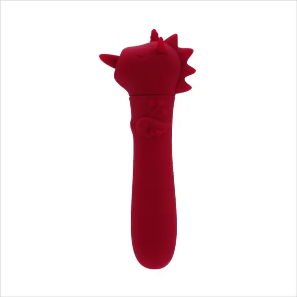 Unihorn USB Bullet vibrator cu stimularea clitorisului Blaze Diablo 11.5 cm