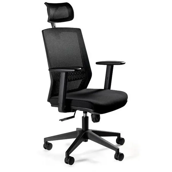 UNIQUE Scaun birou ergonomic Unique Esta, reglabil, cu brate, 620x650mm, Negru