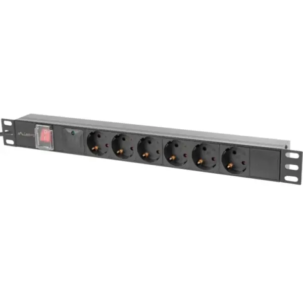 Unitate alimentare PDU 19", 6 prize ng LANBERG PDU-06F-0200-BK
