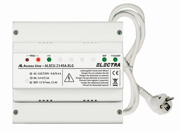 Unitate centrala de alimentare pentru cititorul RFID stand-alone, Electra, ALSCU.214SA.ELG