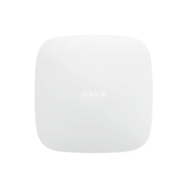 Unitate centrala wireless AJAX Hub 2 WH, 100 dispozitive, 2000 m, verificare vizuala alarma