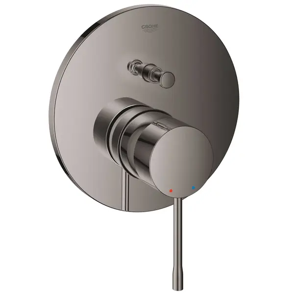 Unitate comanda dus Grohe Essence 24167A01, 1/2 inch, aparent, 2 iesiri, diverter, monocomanda, cartus ceramic, necesita set fixare, lucios, hard graphite