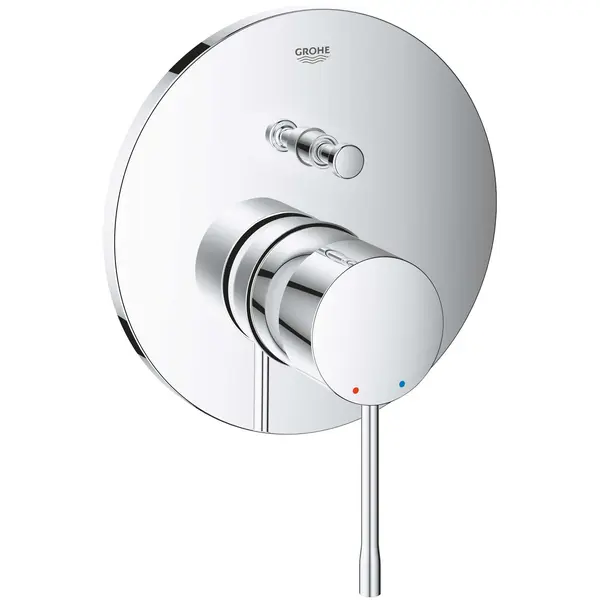 Unitate comanda Grohe Essence 24058001, aparenta, monocomanda, diverter, 2 iesiri, necesita set fixare, Crom