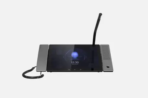 Unitate de control (Master station) cu Android pentru videointerfonie Hikvision DS-KM9503, 10.1-inch IPS cu touch screen, rezolutie 1280 × 800, sistem de operare Android 7.1, server SIP integrat, se pot conecta pana la 10000 de dispozitive