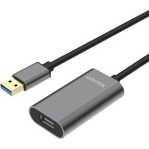 UNITEK UNITEK - Cablu prelungitor activ USB 3.0, 5 m, ALU, Y-3004
