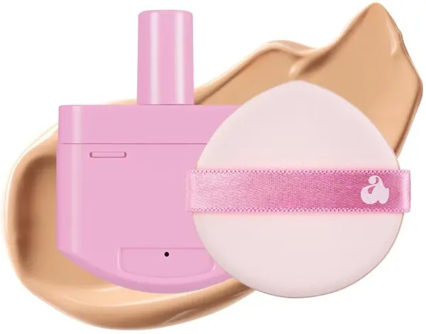 Unleashia Fond de ten Don't Touch Glass Pink, 23W, umplutură, 15 g + Burete pentru machiaj