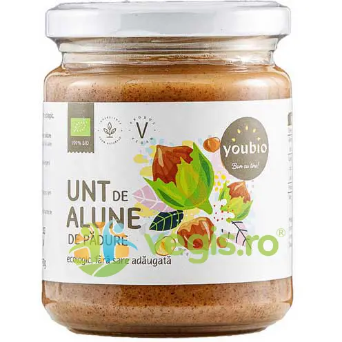 Unt de Alune de Padure fara Gluten Ecologic/Bio 250g