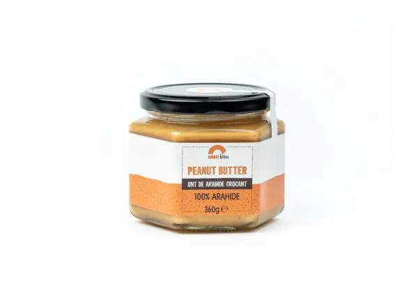 Unt de arahide crocant, 360g | Sunday Bites