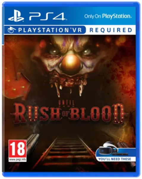 Until Dawn Rush Of Blood Vr PlayStation 4