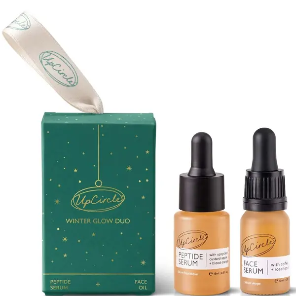 UpCircle Beauty Winter Glow Christmas Bauble Gift Set Peptide Serum + Face Oil