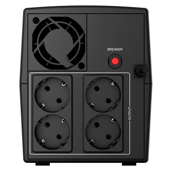 UPS 1500VA 900W cu 4 prize Schuko, AVR si repornire automata, Njoy Keen 1500 UPLI-LI150KE-CG01B