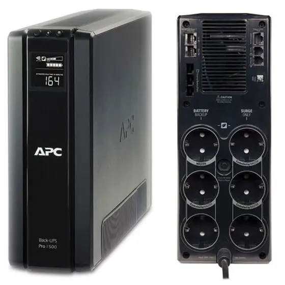 UPS APC Back-UPS RS line-interactive / aprox.sinusoida 1500VA / 865W, 6 conectori Schuko CEE7, BR1500G-GR