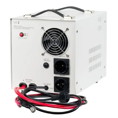 UPS cu undă sinusoidală pură 2000VA/1400W 24V, 2x Schuko, Kemot URZ3428