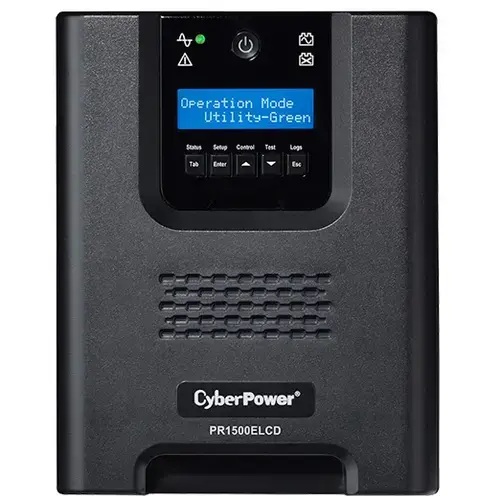 UPS Cyber Power PR1500ELCD, Mini tower, 1500 VA, 1350 W, AVR, LCD Display, USB