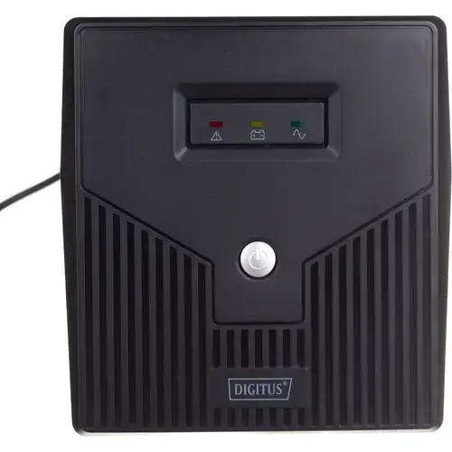 UPS Digitus, Line/ Ineractive LED 1000VA/600W 2x12V/7Ah AVR 4xSchuko USB RS232 RJ45, Negru