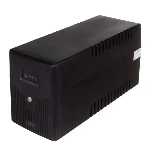 UPS Digitus, Line/ Ineractive LED 1500VA/900W 2x12V/9Ah AVR 4xSchuko USB RS232 RJ45, Negru