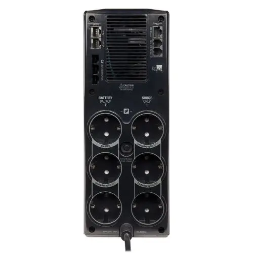 UPS Line-Interactive 865W / 1500VA, 230V, 6 prize Schuko, display LCD, USB/RJ-11/RJ-45, APC BR1500G-GR