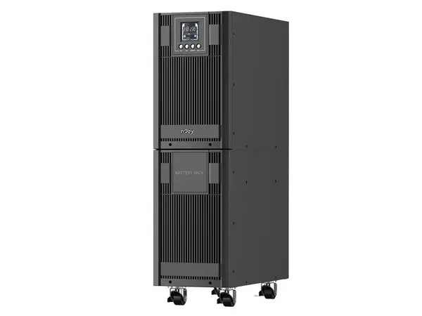UPS monofazat Njoy UPCMTOP960HASCG01B, unda sinusoidala pura, 5.4KW, eficienta 96% Eco mode, LCD, USB