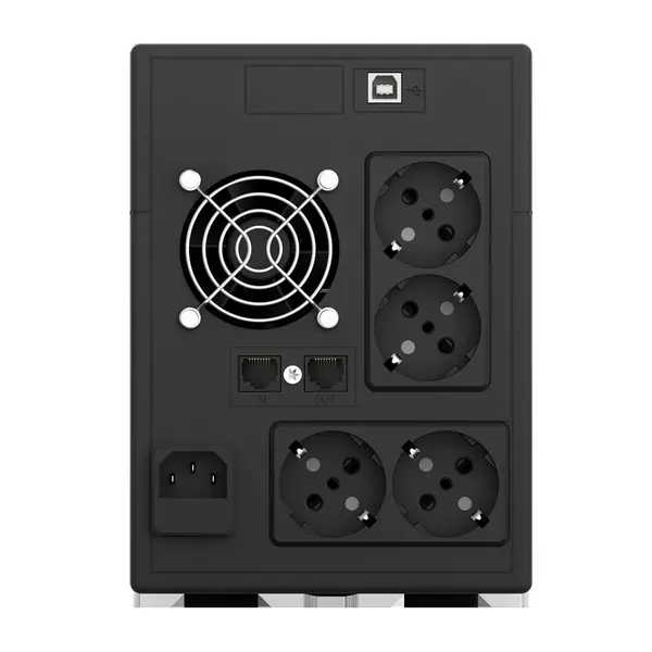 UPS Njoy Cadu 1500 Line-interactive 1500VA/900W cu ecran LCD si Auto Restart, UPCMTLS615HCAAZ01B