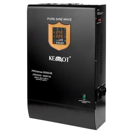 UPS pentru centrala termica cu unda sinusoidala pura 5000VA 3500W, utilizeaza baterii 48V (neincluse), Kemot URZ3433