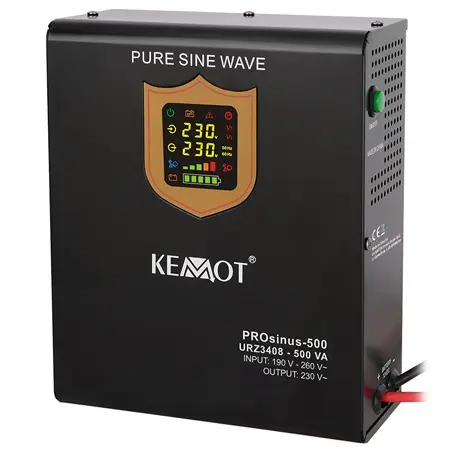 Ups Pentru Centrale Termice, 12V, 300W, 500Va, Cu Unda Sinusoidala Pura, Display Led, Urz3408