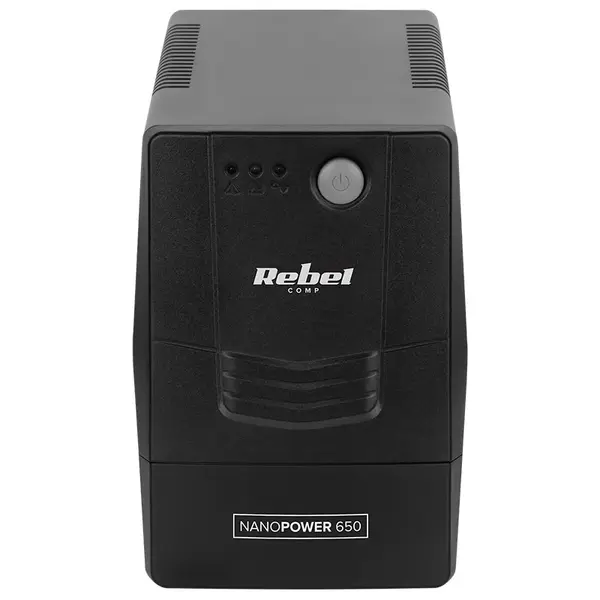 UPS pentru supraveghere video si sisteme de securitate NANOPOWER 650VA, 360W, 2 prize, Rebel RB-4020