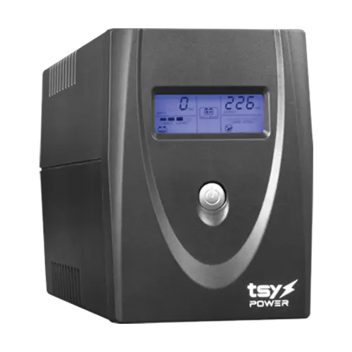 UPS TSY Power 600VA/360W Line Interactive cu LCD, 2x Schuko, TSY-MP-0K6-LCD