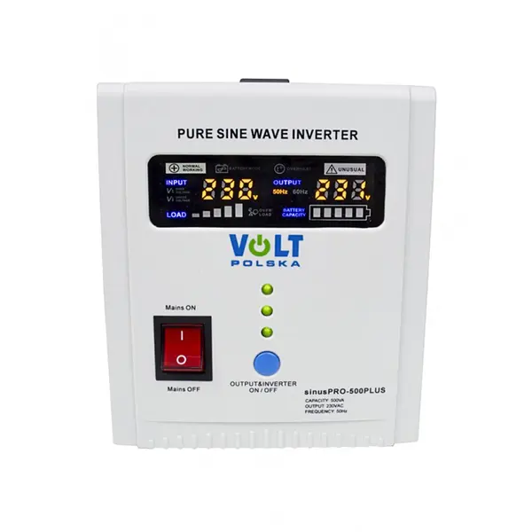 UPS VOLT Polska SInus PRO 500 VA 350W centrala termica (baterie externa)