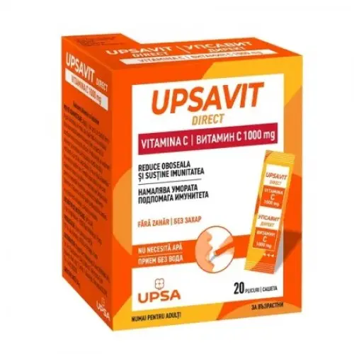 Upsavit Direct vitamina C 1000mg, 20 plicuri Zephyr Labs