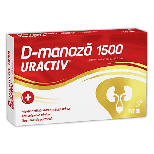Uractiv D-Manoza 1500 mg 10 plicuri