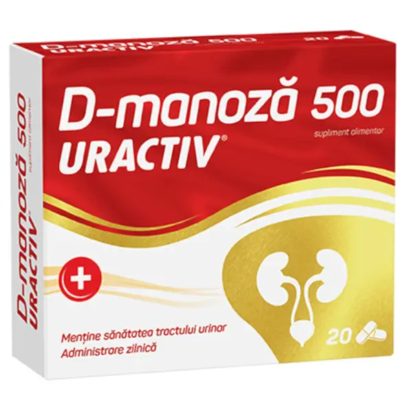 Uractiv D-manoza, 20 capsule, Uractiv