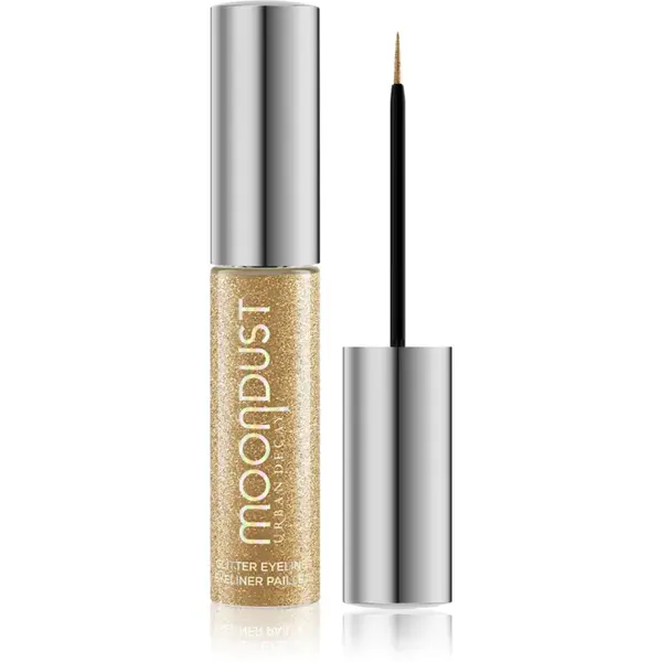 Urban Decay Moondust Liquid Glitter Eyeliner tus de ochi cu particule stralucitoare culoare Midnight Cowboy 7.5 ml