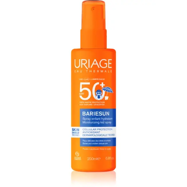 Uriage Bariésun Moisturizing Kid Spray SPF50+ spray pentru protectie solara pentru copii SPF 50+ 200 ml